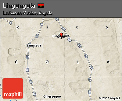 Shaded Relief Map of Lingungula