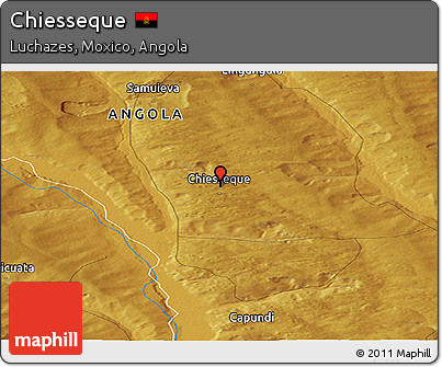 Physical Panoramic Map of Chiesseque