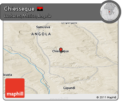 Shaded Relief Panoramic Map of Chiesseque