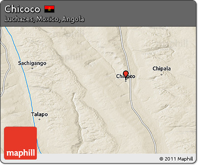 Shaded Relief 3D Map of Chicoco