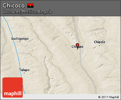 Shaded Relief 3D Map of Chicoco