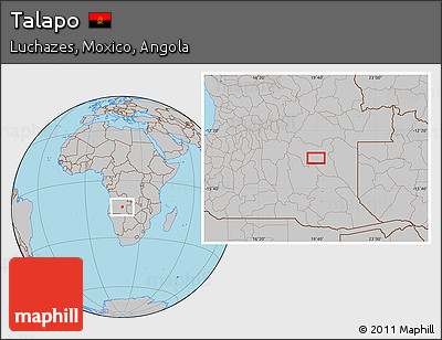 Gray Location Map of Talapo