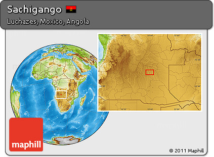 Physical Location Map of Sachigango