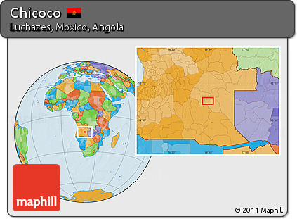 Political Location Map of Chicoco