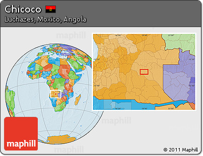 Political Location Map of Chicoco