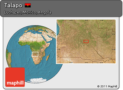 Satellite Location Map of Talapo