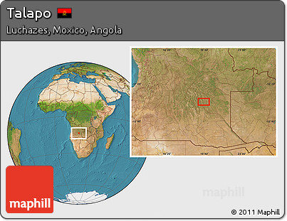 Satellite Location Map of Talapo