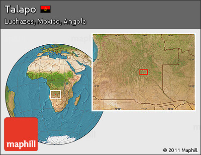 Satellite Location Map of Talapo