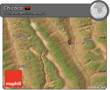 Satellite Map of Chicoco