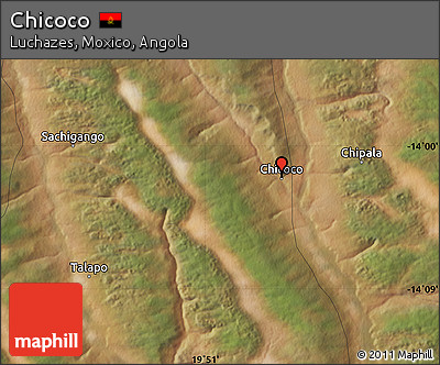 Satellite Map of Chicoco