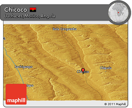 Physical Panoramic Map of Chicoco