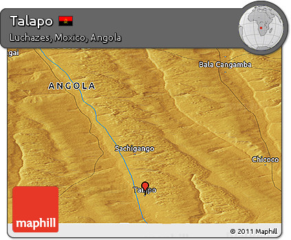 Physical Panoramic Map of Talapo