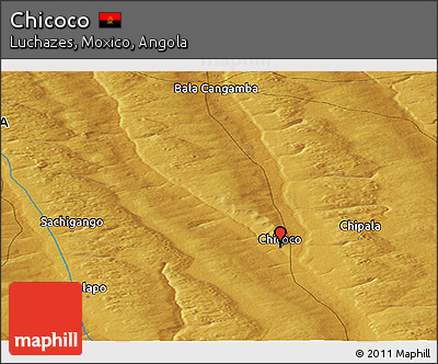 Physical Panoramic Map of Chicoco