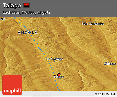 Physical Panoramic Map of Talapo