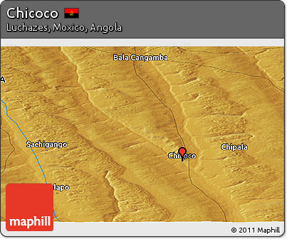 Physical Panoramic Map of Chicoco