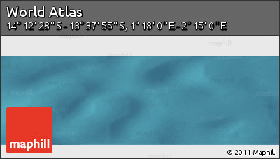 Satellite Panoramic Map of the Area around 13° 55' 11" S, 1° 46' 29" E