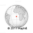 Outline Map of the Area around 13° 55' 11" S, 1° 37' 30" W, rectangular outline