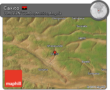Satellite Map of Caxito