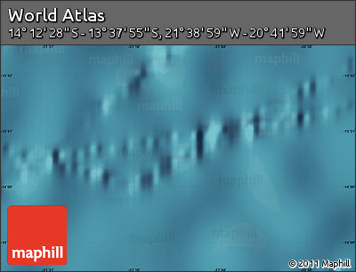 Satellite Map of the Area around 13° 55' 11" S, 21° 10' 29" W