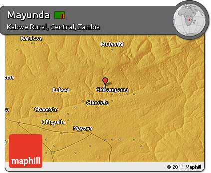 Physical 3D Map of Mayunda