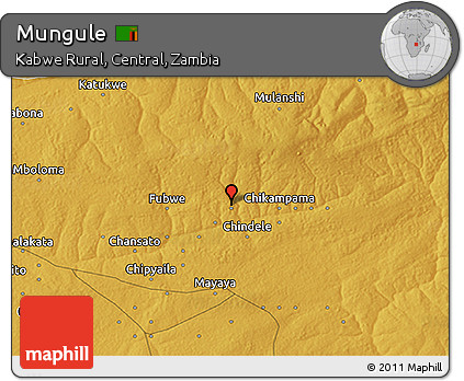 Physical 3D Map of Mungule
