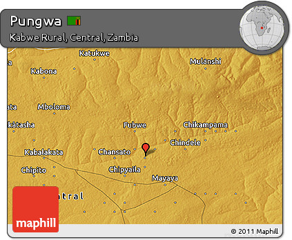 Physical 3D Map of Pungwa