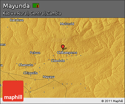 Physical 3D Map of Mayunda