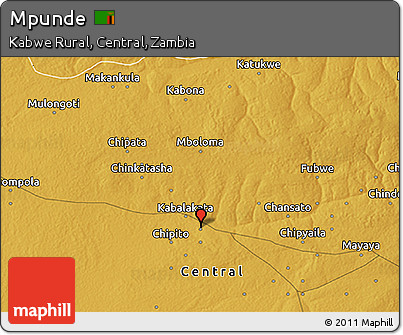 Physical 3D Map of Mpunde