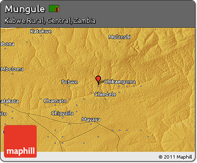 Physical 3D Map of Mungule