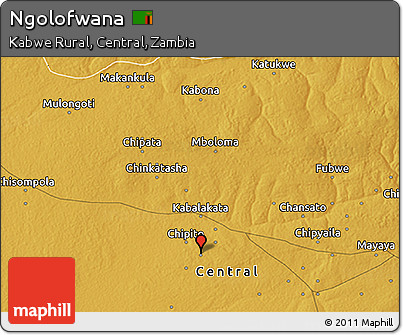 Physical 3D Map of Ngolofwana