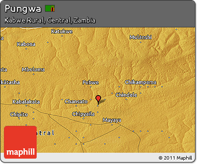 Physical 3D Map of Pungwa
