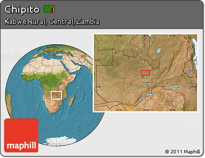 Satellite Location Map of Chipito
