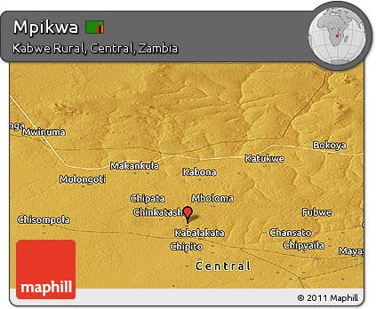 Physical Panoramic Map of Mpikwa