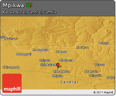 Physical Panoramic Map of Mpikwa