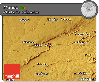 Physical 3D Map of Manoa
