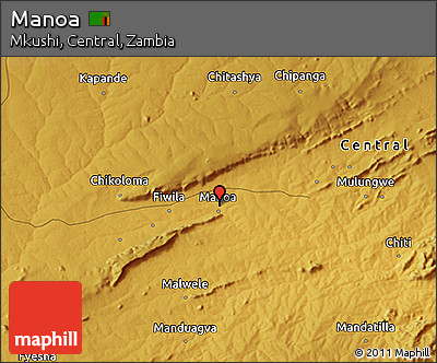 Physical 3D Map of Manoa