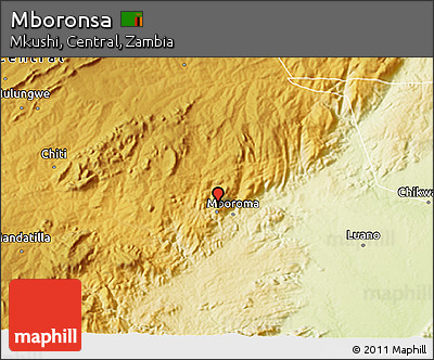 Physical 3D Map of Mboronsa