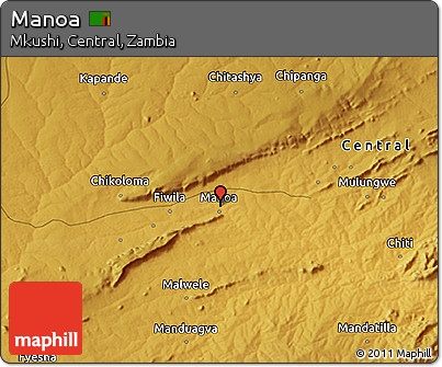 Physical 3D Map of Manoa