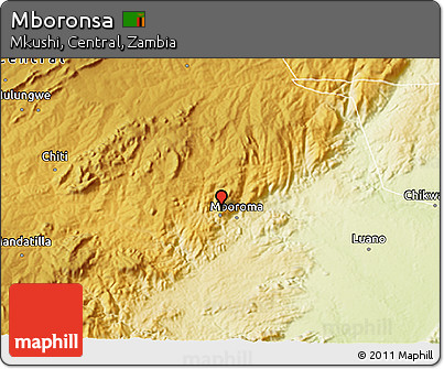 Physical 3D Map of Mboronsa