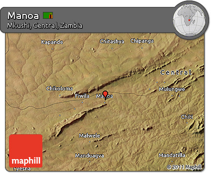 Satellite 3D Map of Manoa