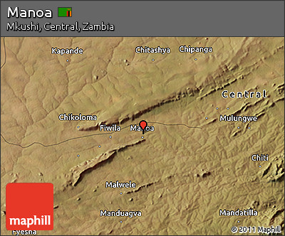 Satellite 3D Map of Manoa