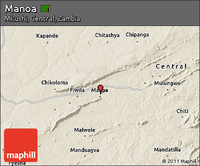 Shaded Relief 3D Map of Manoa