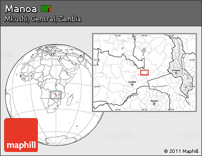 Blank Location Map of Manoa