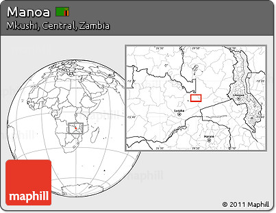 Blank Location Map of Manoa