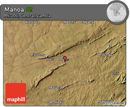 Satellite Map of Manoa
