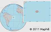 Gray Location Map of the area around 13° 55' 11" S, 30° 31' 29" W