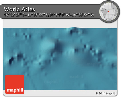 Satellite 3D Map of the Area around 13° 55' 11" S, 31° 22' 30" W