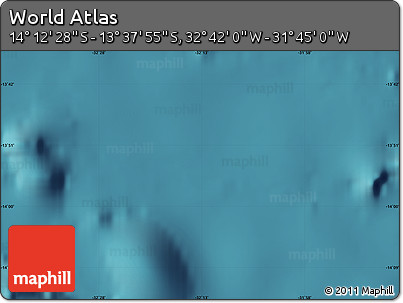 Satellite Map of the Area around 13° 55' 11" S, 32° 13' 30" W