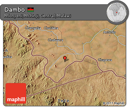 Satellite 3D Map of Dambo