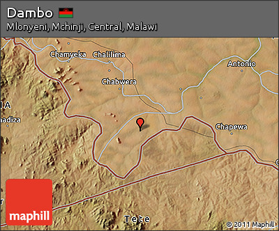 Satellite 3D Map of Dambo